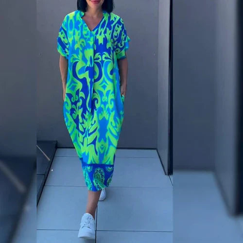 Cyla™ - Artistic Printed Dress