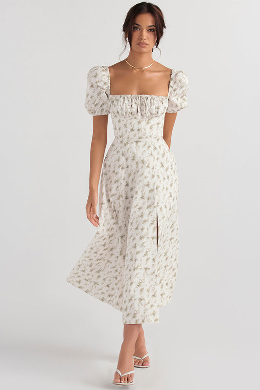 Ailene™ - Bloom Puff Sleeve Dress