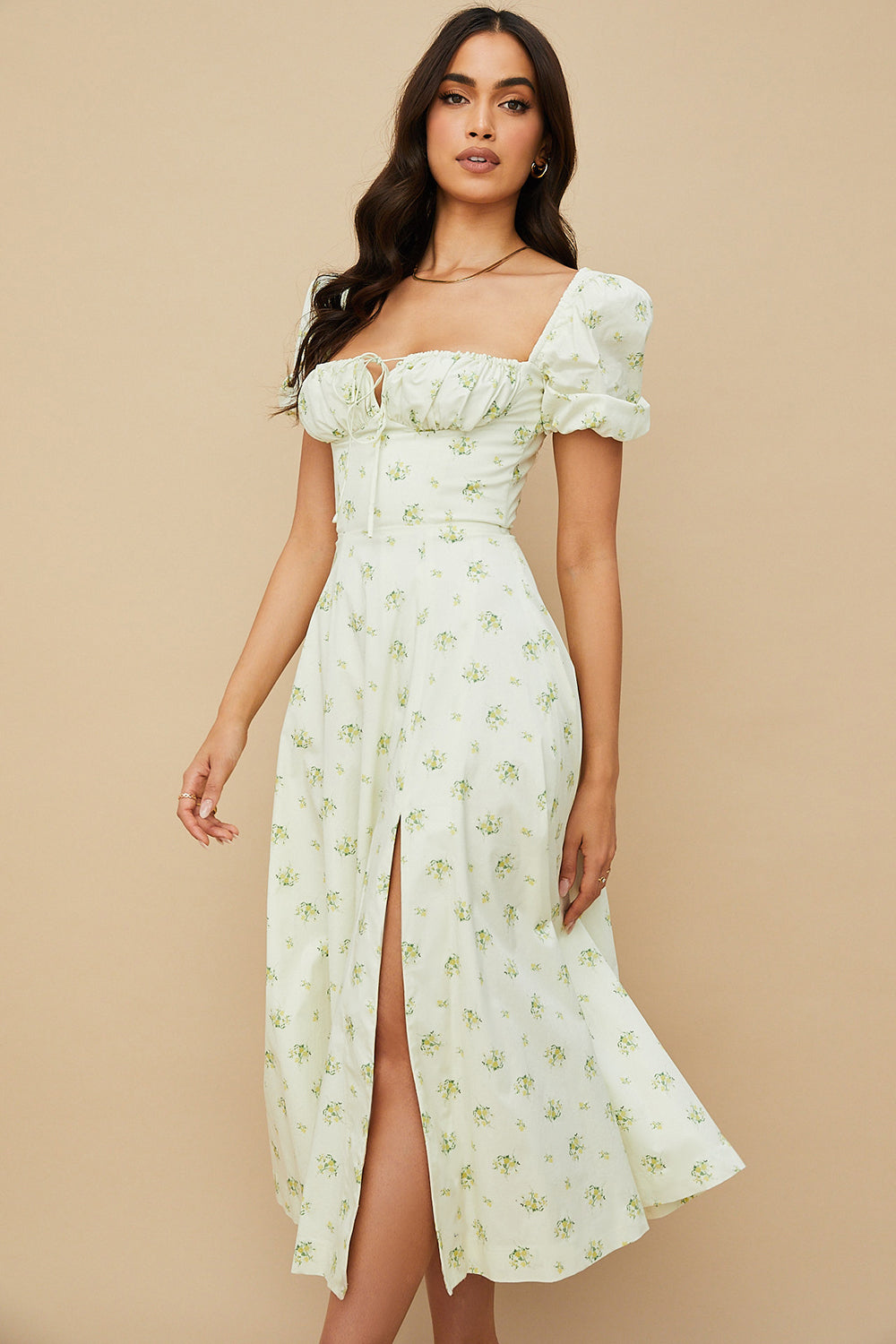 Ailene™ - Bloom Puff Sleeve Dress